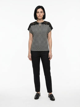 Dolce & Gabbana Blaues Polyamid-T-Shirt