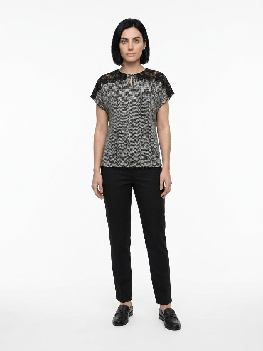Dolce & Gabbana Blaues Polyamid-T-Shirt