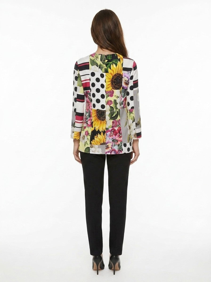 Dolce & Gabbana Mehrfarbiges Hemd aus Elasthan mit Muster
