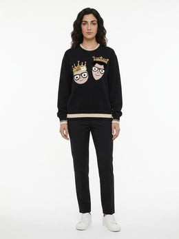 Dolce & Gabbana Schwarzer Baumwoll-Sweatshirt