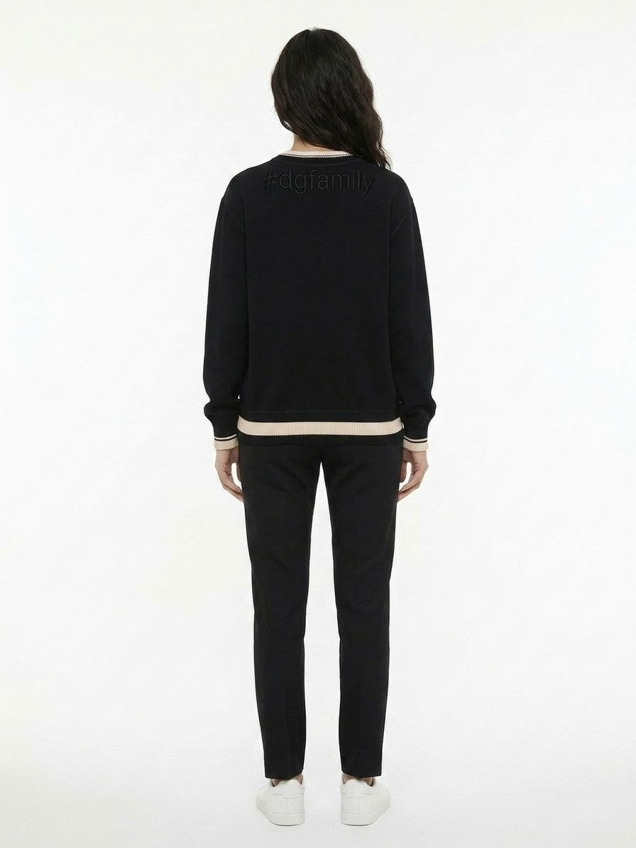 Dolce & Gabbana Schwarzer Baumwoll-Sweatshirt