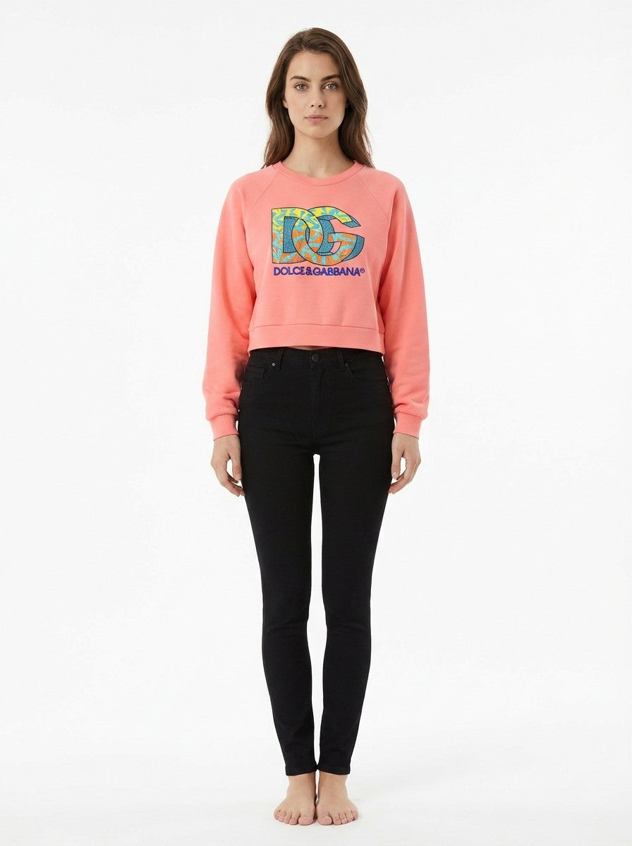 Dolce & Gabbana Mehrfarbiger Baumwollpullover