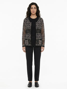Dolce & Gabbana Blauer Seiden-Cardigan