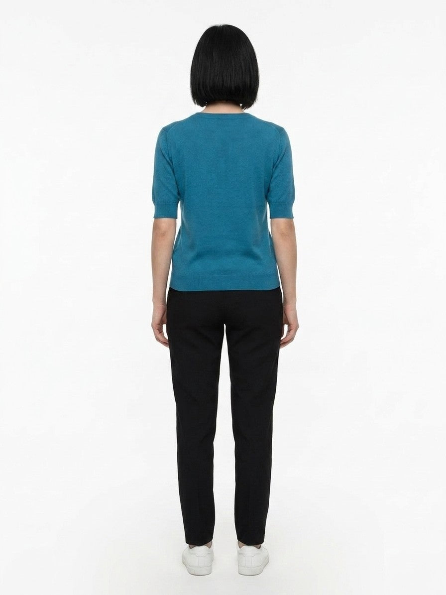 Dolce & Gabbana Hellblaues Seiden-Sweatshirt