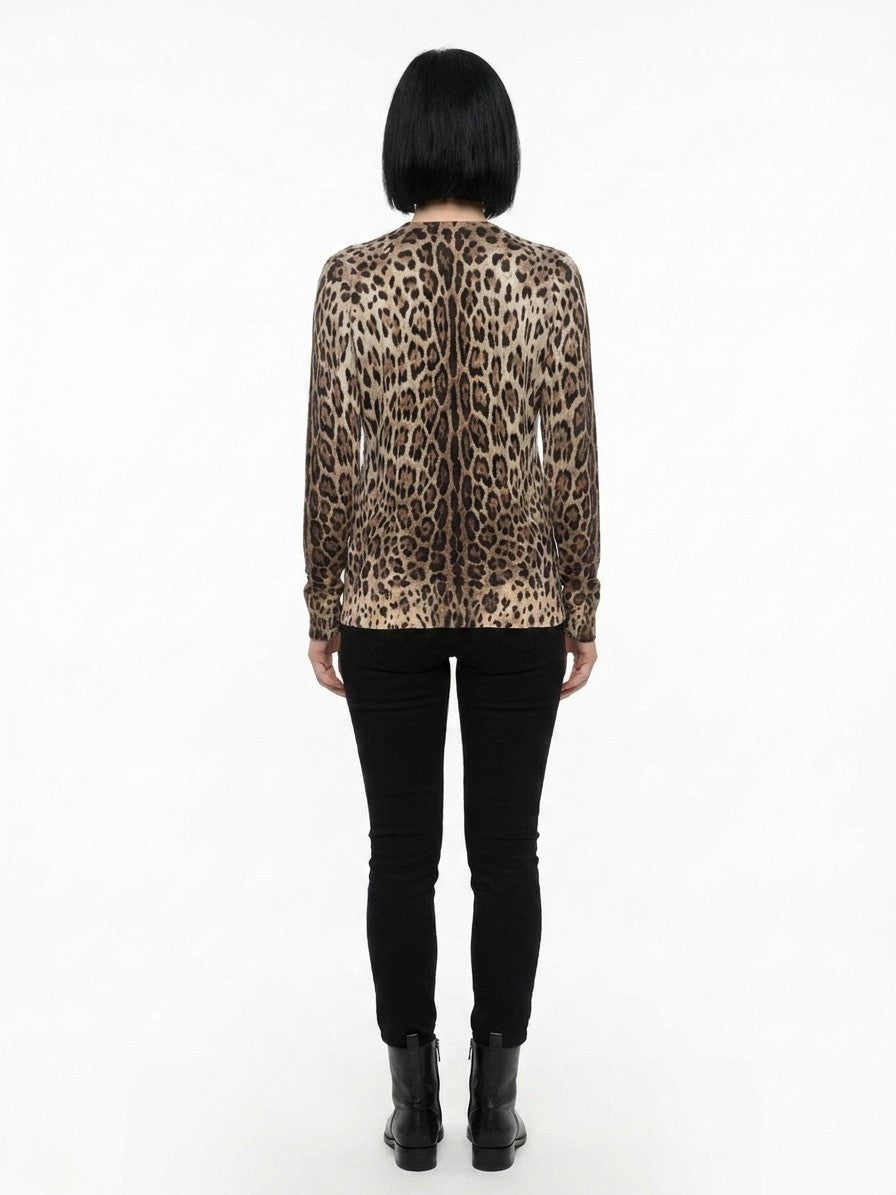Dolce & Gabbana Mehrfarbiger Pullover aus reiner Schurwolle