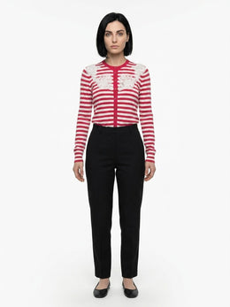 Dolce & Gabbana Mehrfarbige Seidenstrickjacke