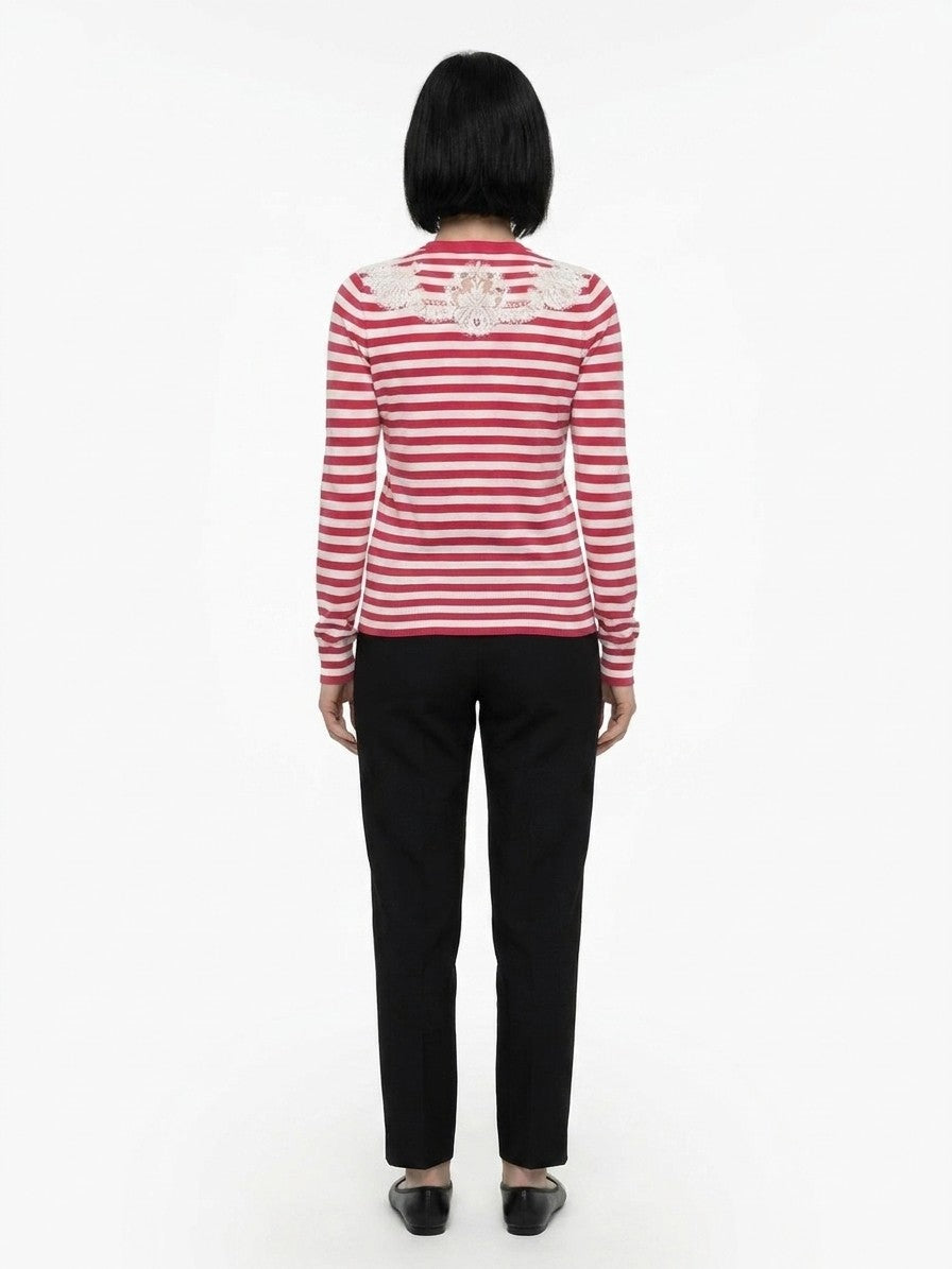 Dolce & Gabbana Mehrfarbige Seidenstrickjacke