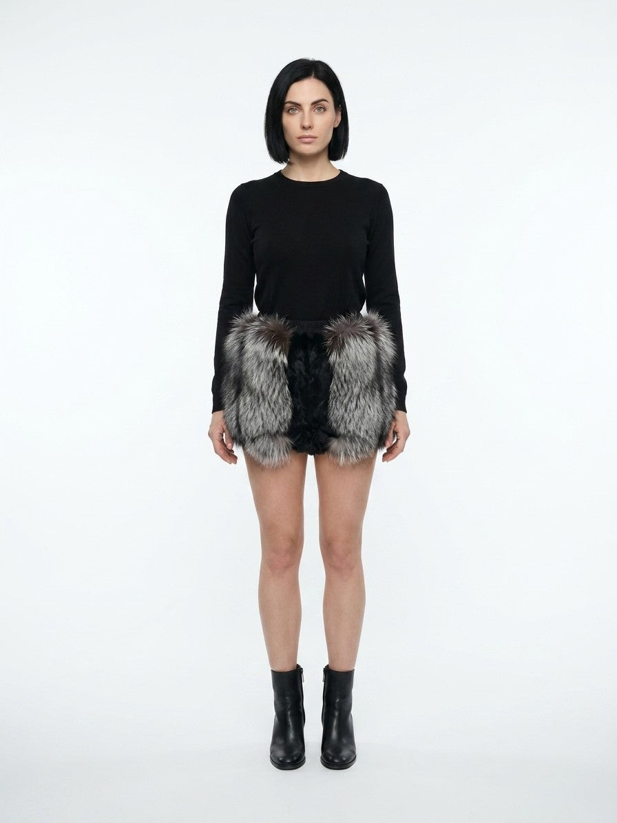 Dolce & Gabbana Mehrfarbige Baumwoll-Shorts in Mini-Länge