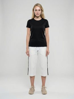 Dolce & Gabbana Weißes T-Shirt aus Elasthan
