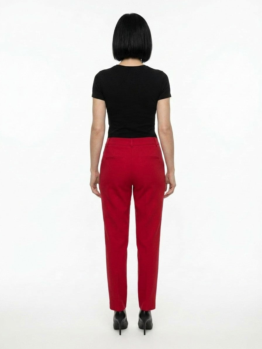 Dolce & Gabbana Rote Elastan-Freizeithose