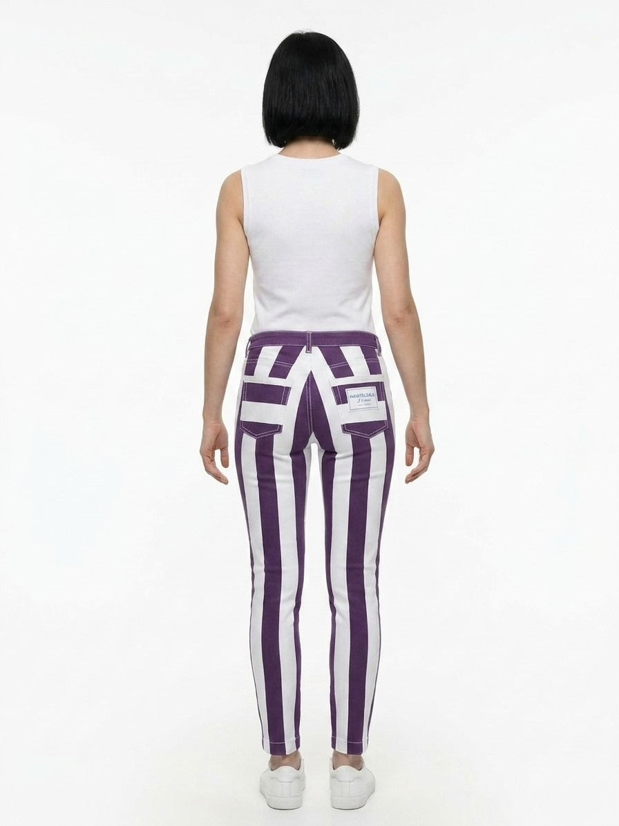 Dolce & Gabbana Blaue Baumwoll-Skinny-Jeans