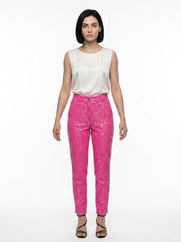 Dolce & Gabbana Pinke Freizeithose aus Elastan