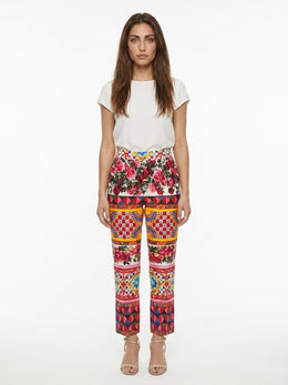 Dolce & Gabbana Mehrfarbige Baumwoll-Freizeithose
