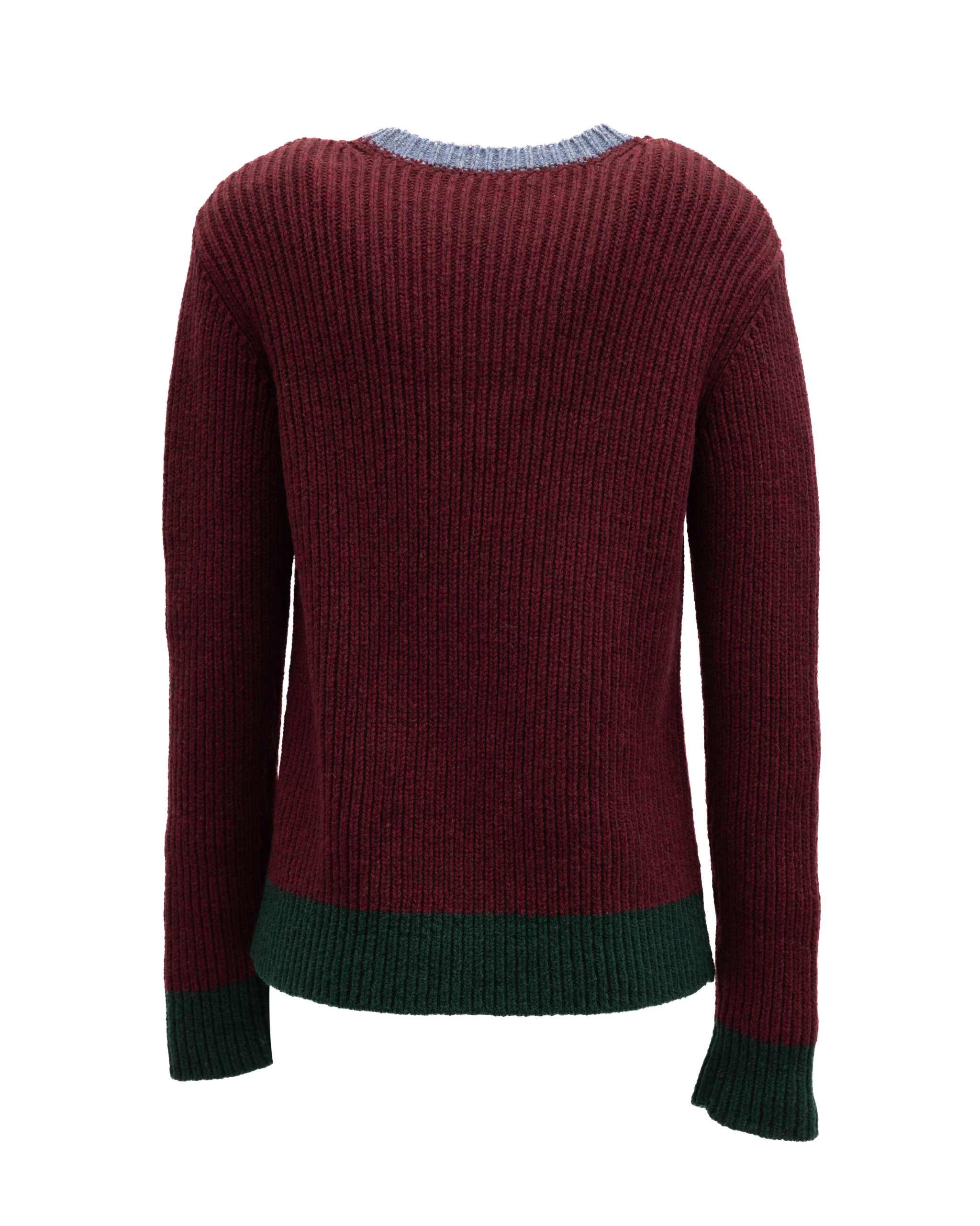 Valentino Garavani Pullover aus Rippstrick in Burgunderrot