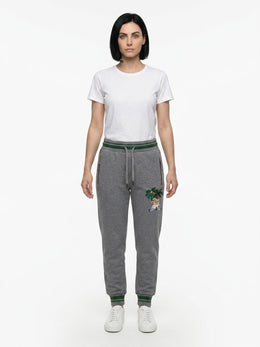 Dolce & Gabbana Graue Baumwoll-Jogginghose (Sporthose)