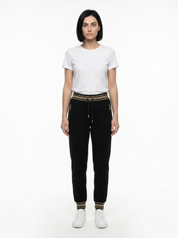 Dolce & Gabbana Schwarze Baumwoll-Freizeithose