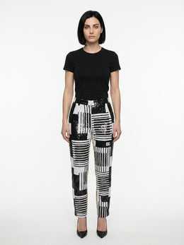 Dolce & Gabbana Mehrfarbige Freizeithose aus Polyamid
