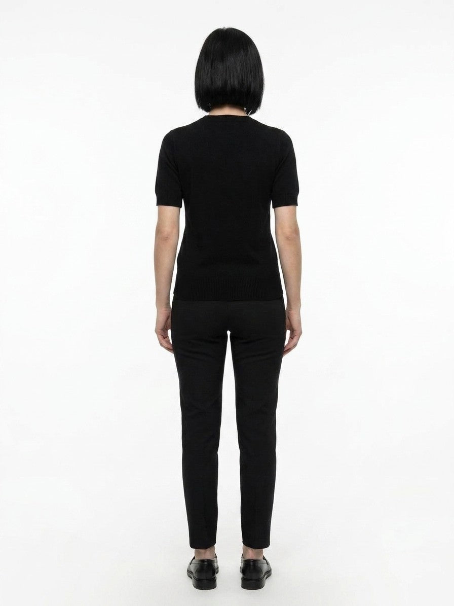 Dolce & Gabbana Schwarzer Kaschmirpullover