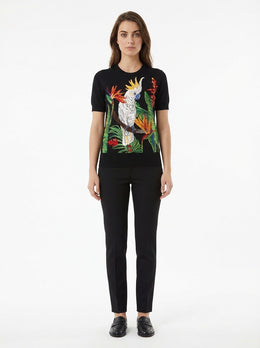 Dolce & Gabbana Mehrfarbiges Seiden-T-Shirt