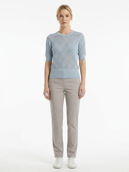 Dolce & Gabbana Hellblaues Sweatshirt aus reiner Schurwolle