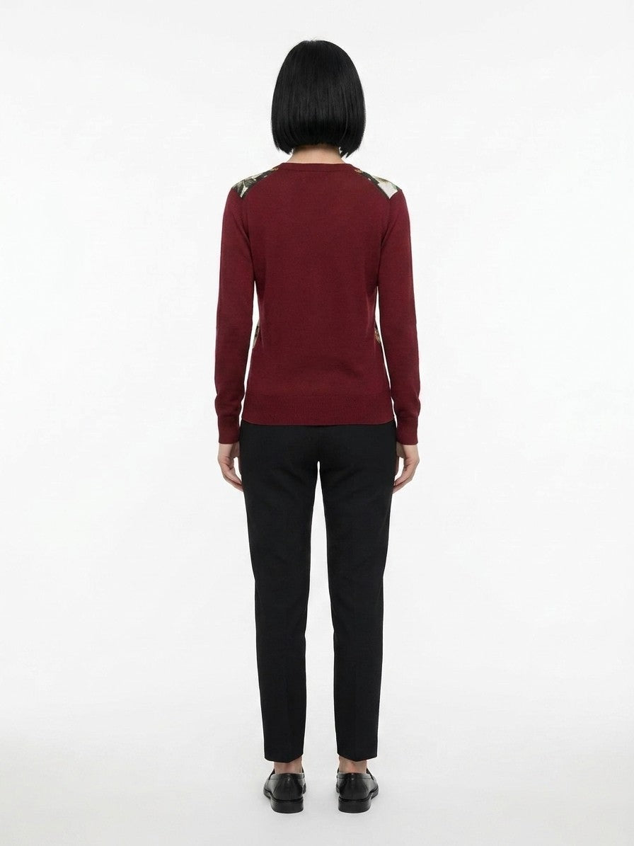 Dolce & Gabbana Mehrfarbige Seidenstrickjacke