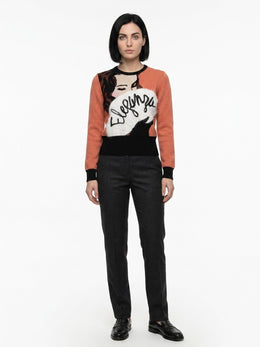 Dolce & Gabbana Mehrfarbiger Pullover aus Polyamid