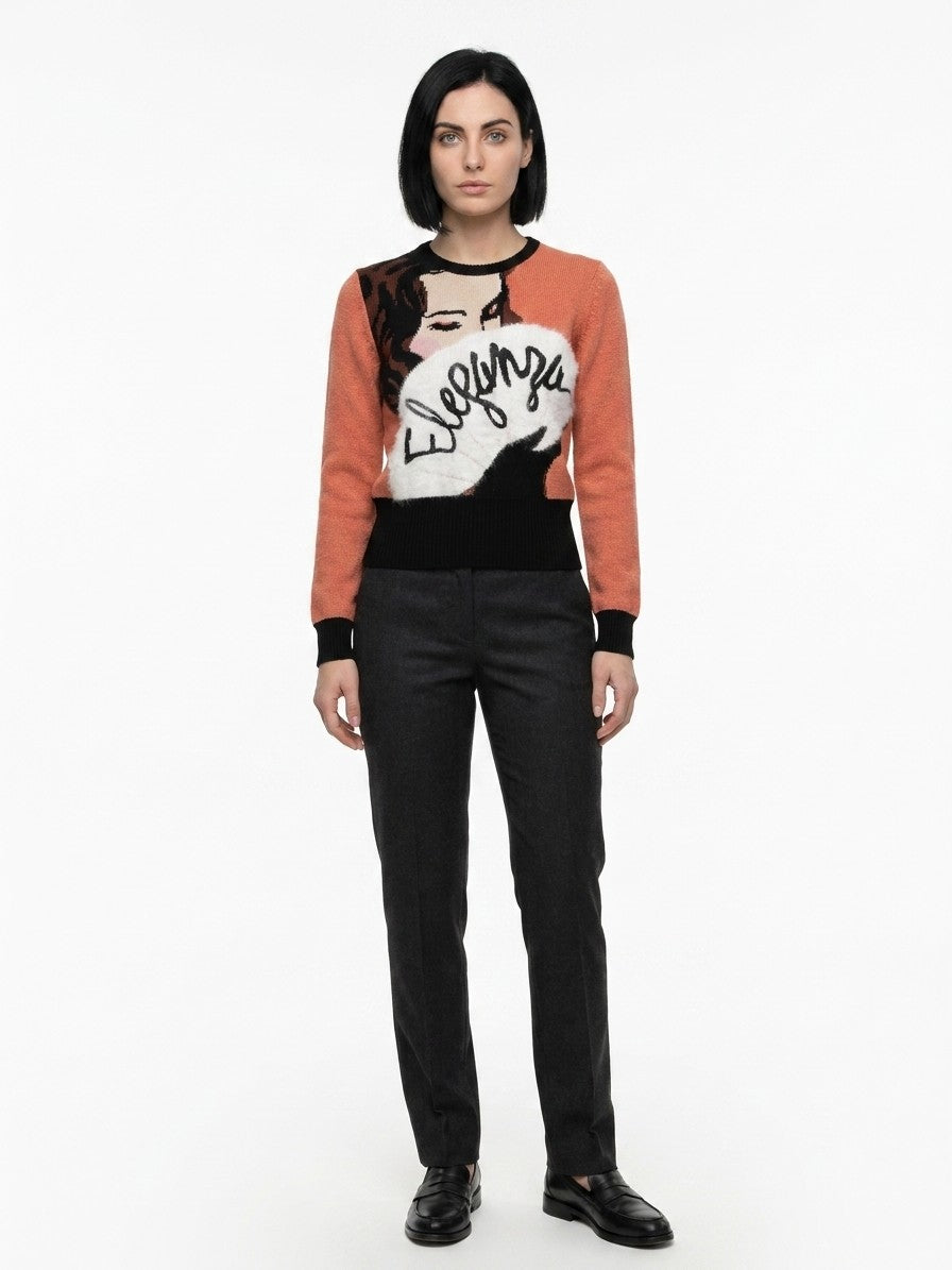 Dolce & Gabbana Mehrfarbiger Pullover aus Polyamid
