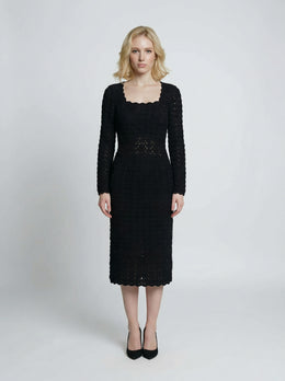 Dolce & Gabbana Schwarzes Kaschmir-Freizeitkleid