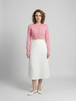 Dolce & Gabbana Pink Silk Cardigan