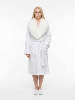 Dolce & Gabbana Mehrfarbiger Baumwoll-Bademantel