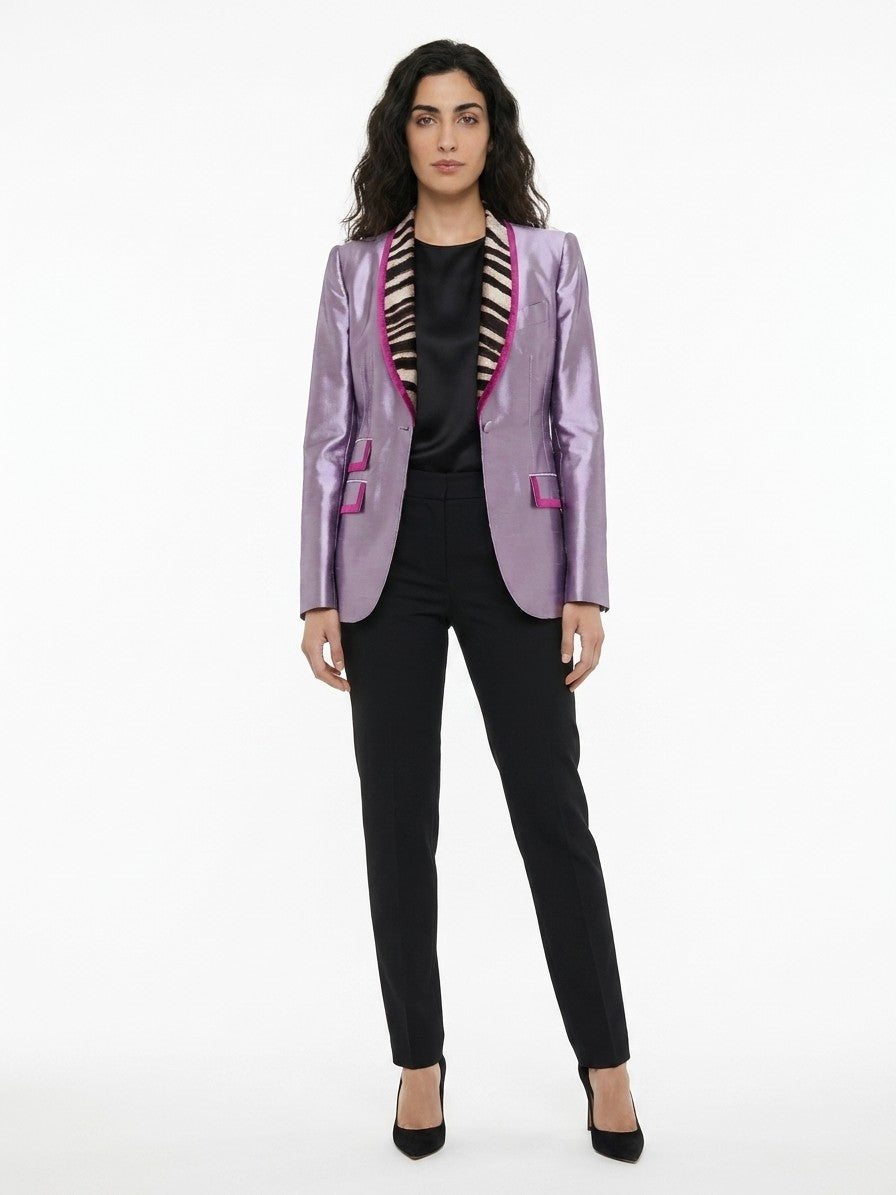 Dolce & Gabbana Lila Polyamid-Blazer