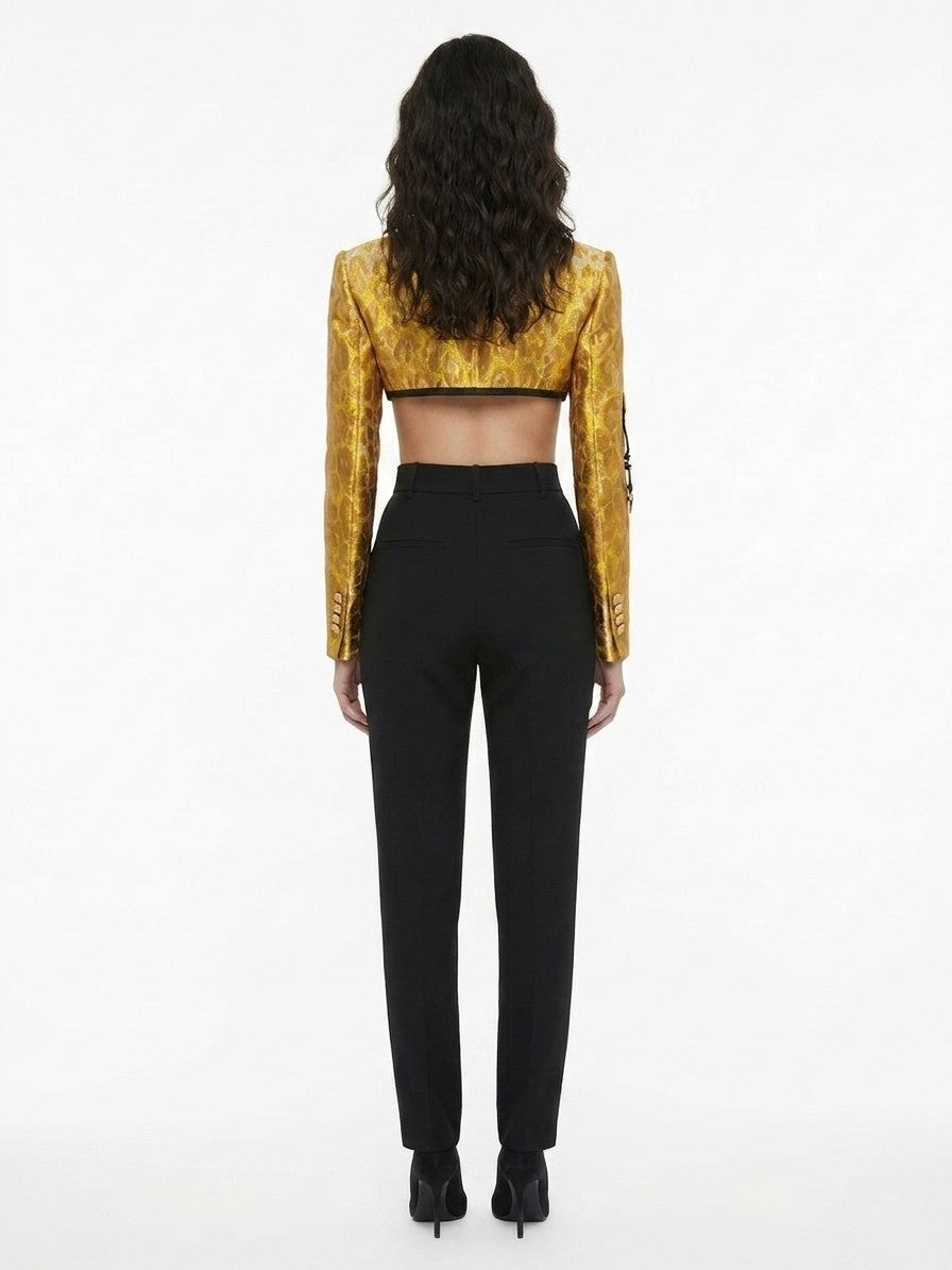 Dolce & Gabbana Mehrfarbige Jacke aus Elasthan, durchgehend