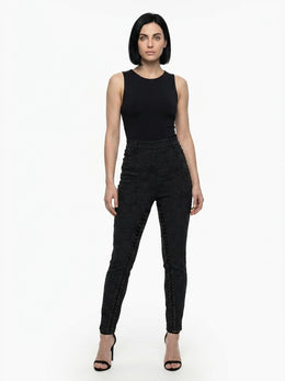 Dolce & Gabbana Schwarze Baumwoll-Skinny-Hose