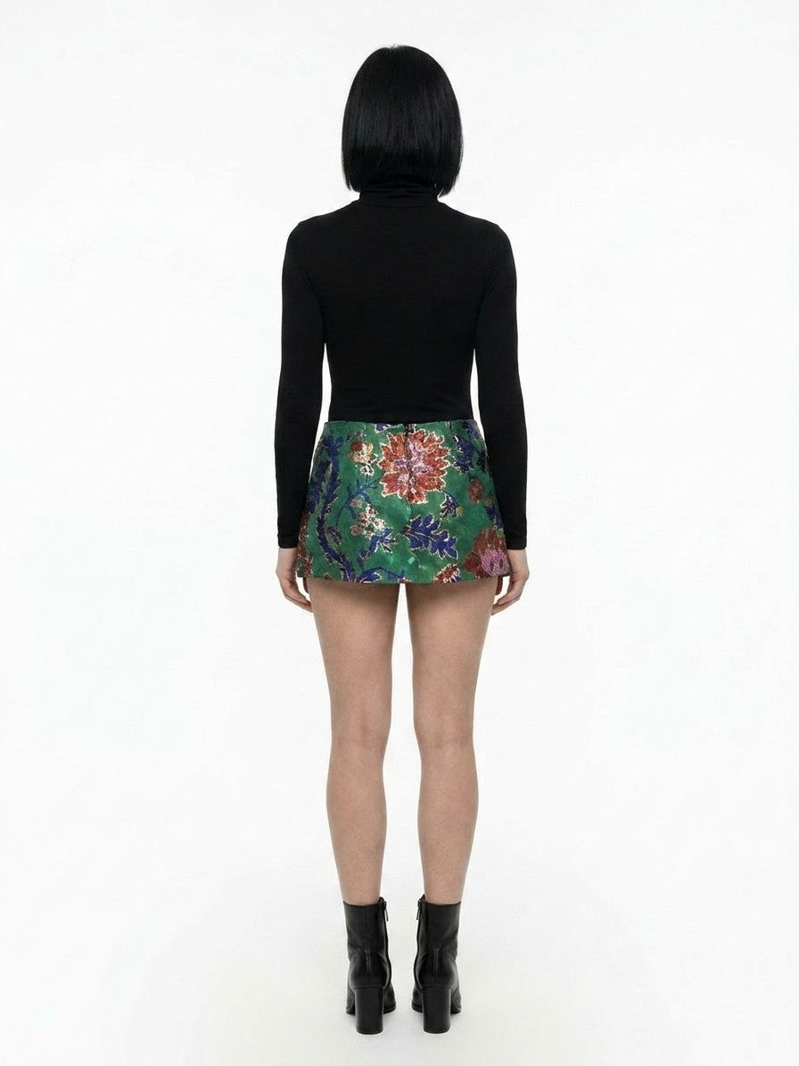 Dolce & Gabbana Mehrfarbiger Minirock aus Baumwolle