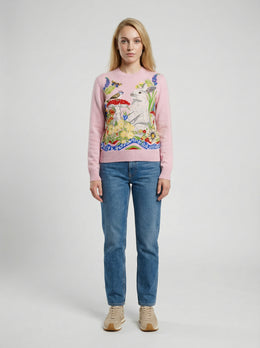 Dolce & Gabbana Kaschmir-Sweatshirt mit Farbverlauf