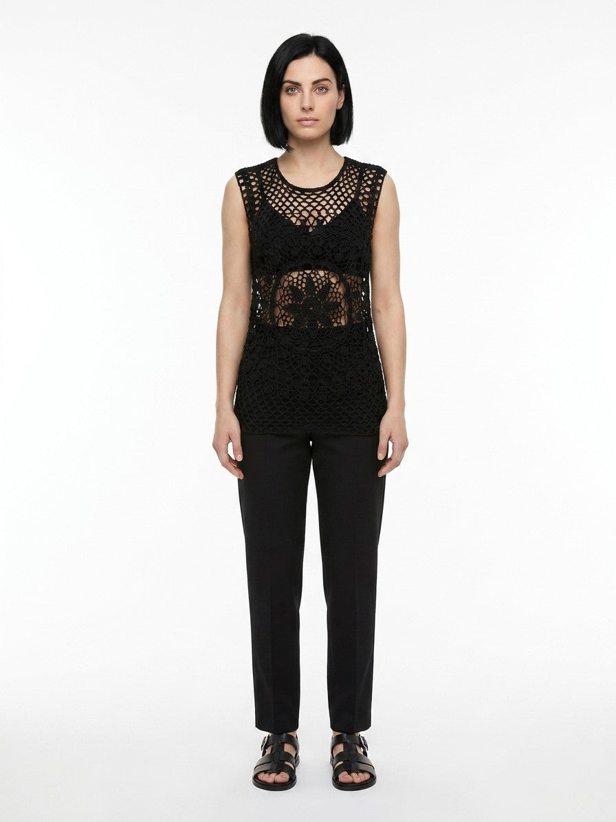 Dolce & Gabbana Schwarzes Baumwoll-T-Shirt