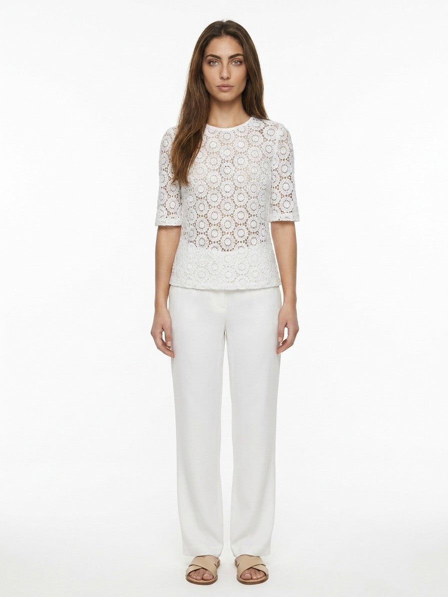 Dolce & Gabbana Weißes Baumwoll-T-Shirt