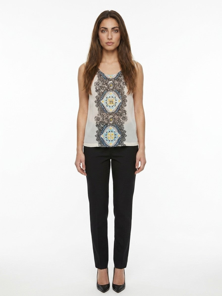 Dolce & Gabbana Seidenbluse in Weiß