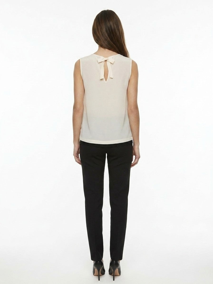 Dolce & Gabbana Seidenbluse in Weiß
