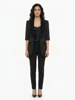 Dolce & Gabbana Schwarzer Seidenblazer
