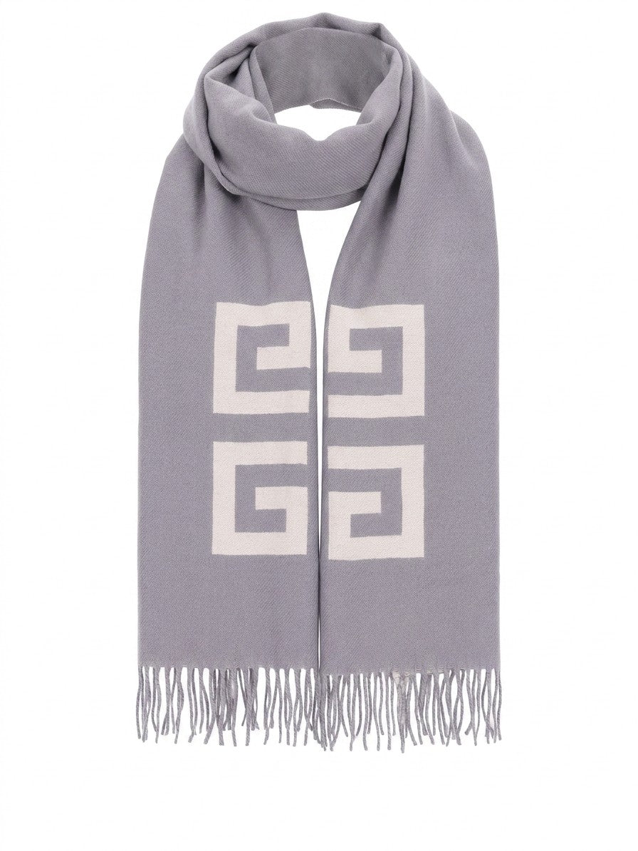 Givenchy Zweifarbiger Schal aus reiner Schurwolle
