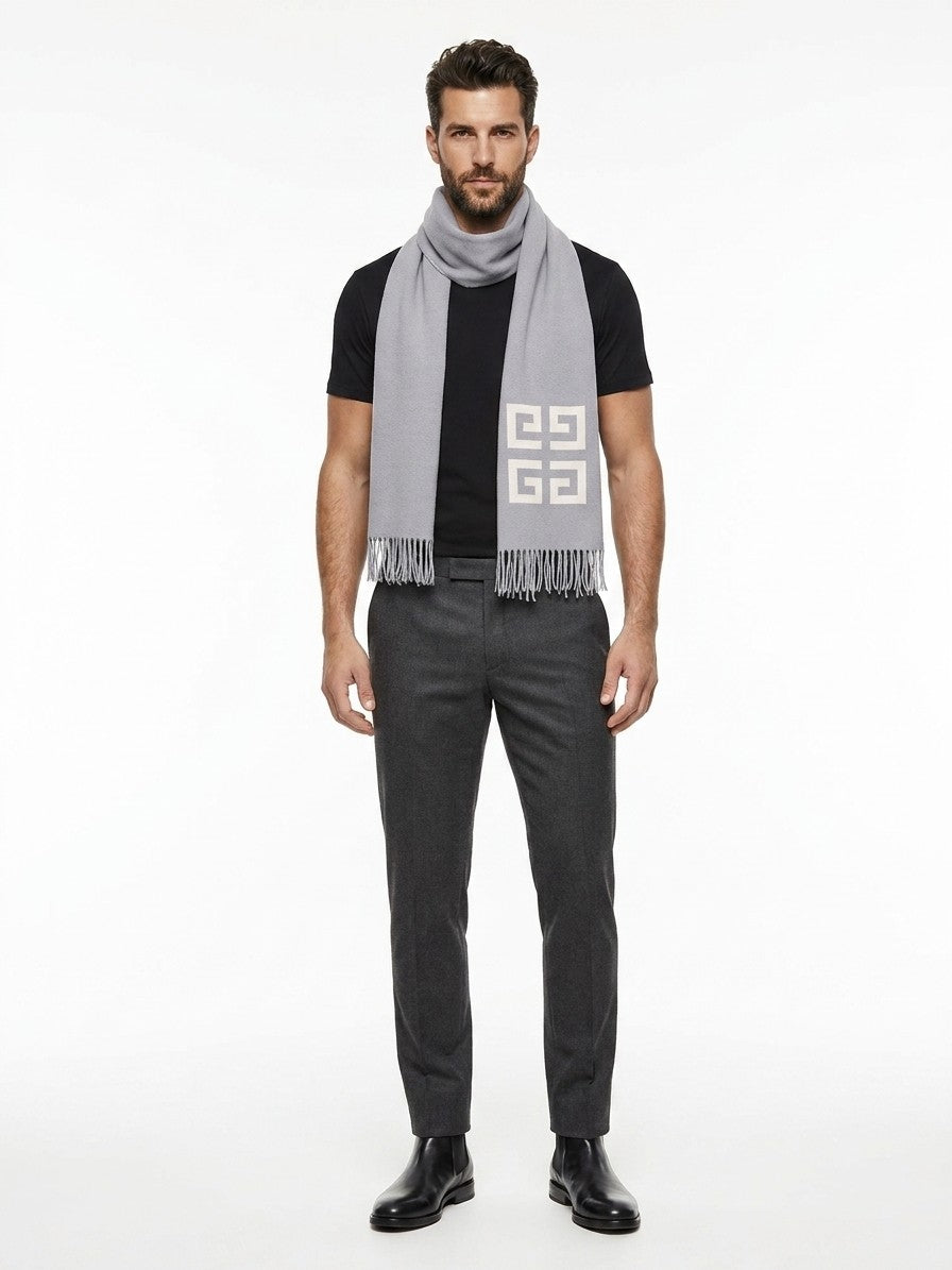 Givenchy Zweifarbiger Schal aus reiner Schurwolle
