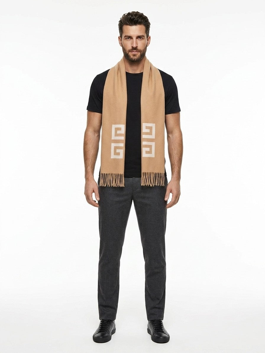 Givenchy Zweifarbiger Schal aus reiner Schurwolle