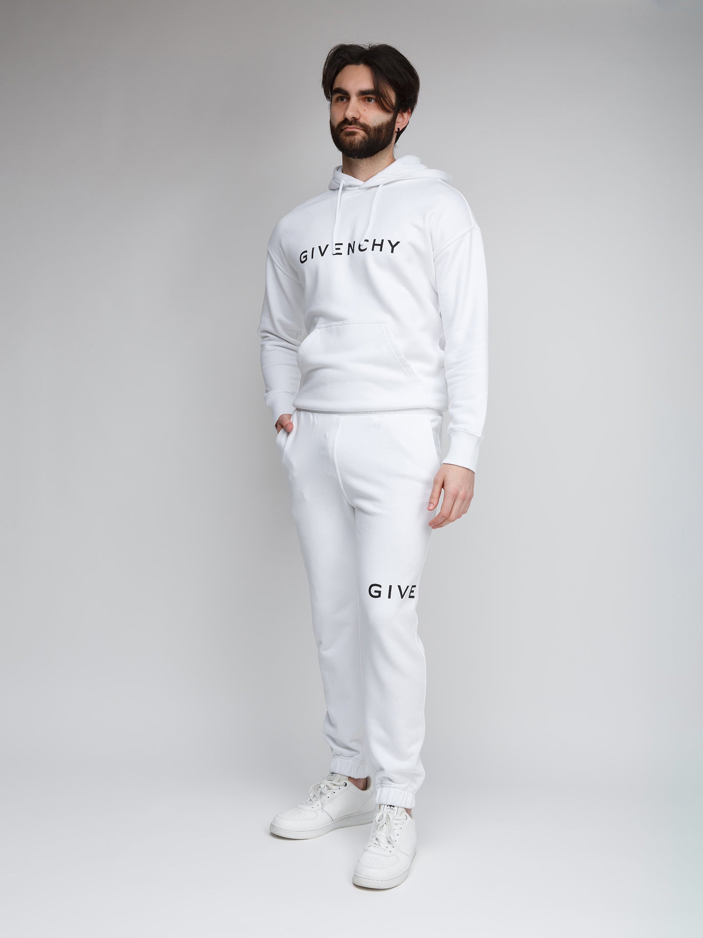 Givenchy Weiße Baumwoll-Jogginghose (Trainingshose)