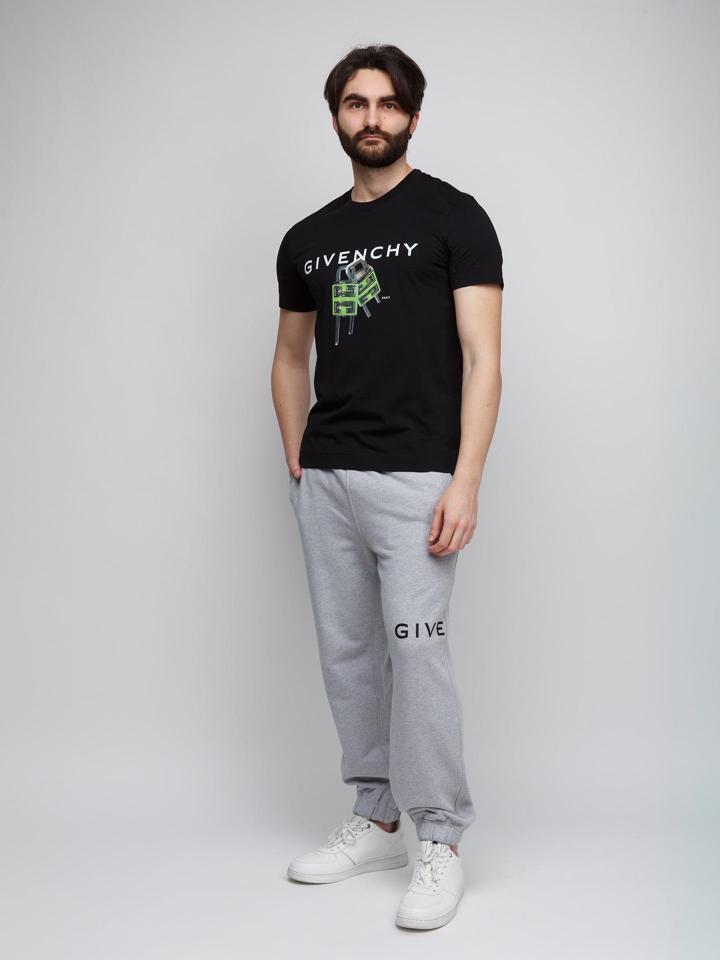 Givenchy Schwarzes Baumwoll-T-Shirt