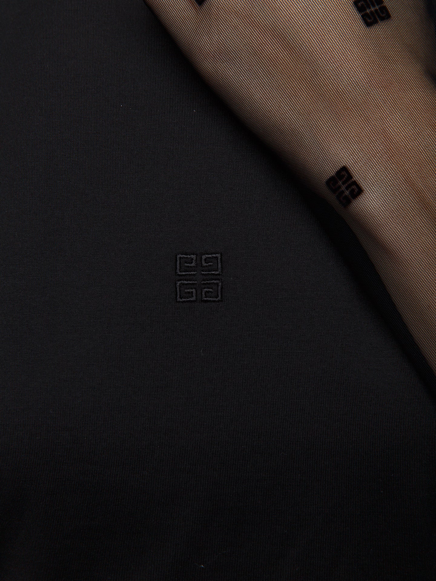 Givenchy Schwarzes Langarm-T-Shirt aus Baumwolle