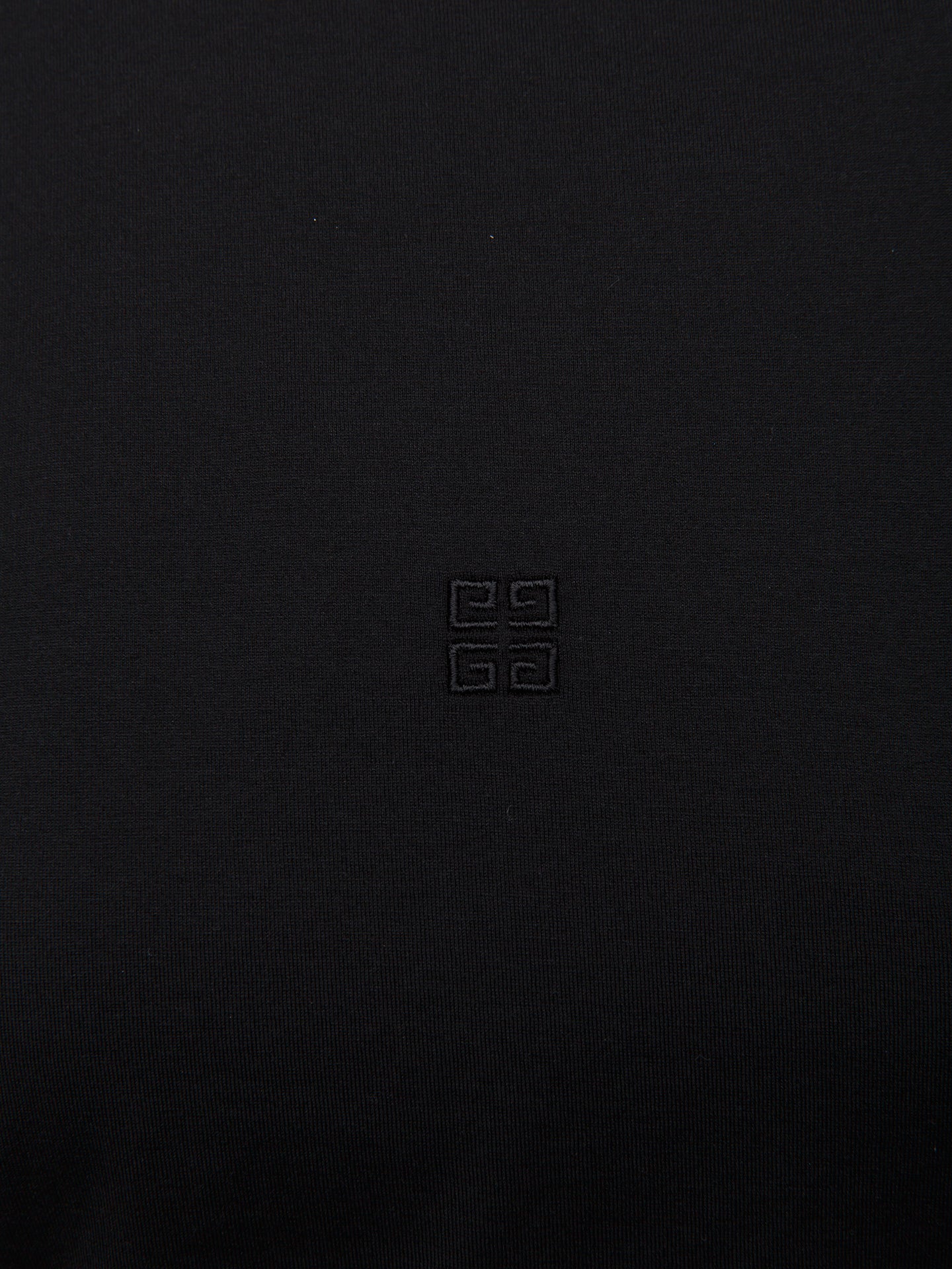 Givenchy Schwarzes Langarm-T-Shirt aus Baumwolle