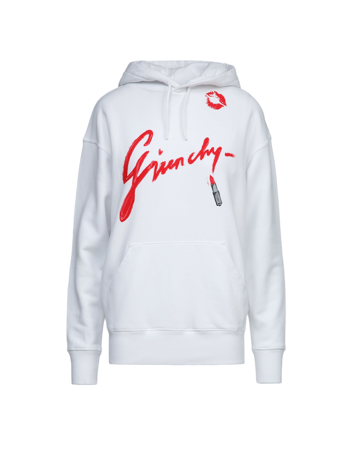Givenchy Weiße Baumwoll-Kapuzenpullover