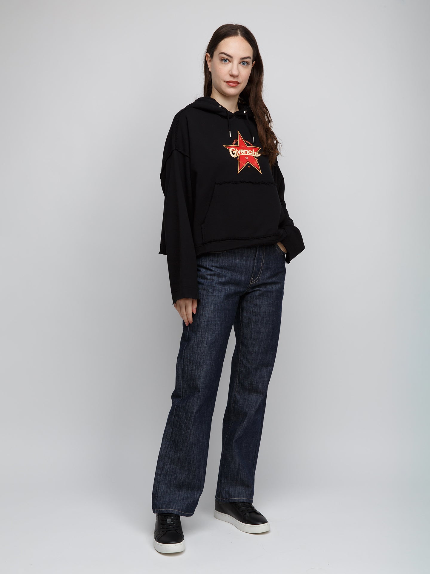 Givenchy Schwarzer Baumwoll-Hoodie