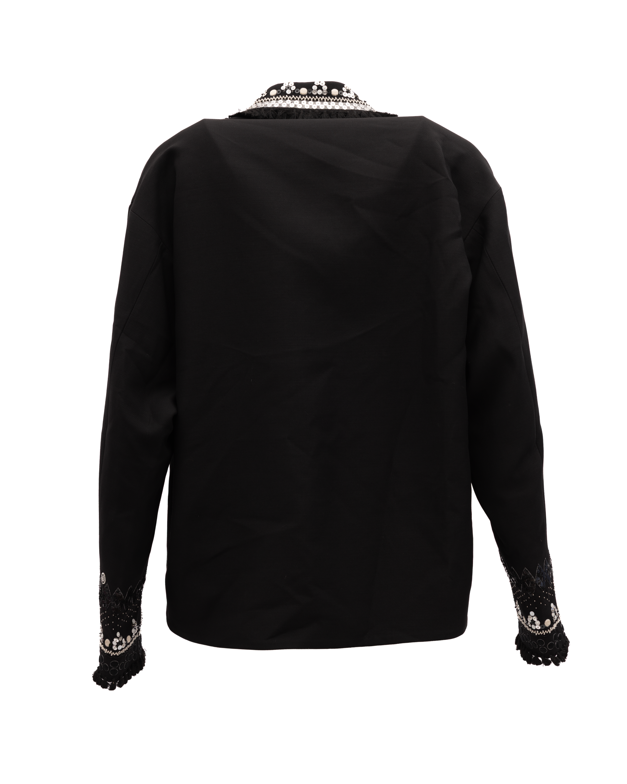 Valentino Garavani Schwarze Jacke mit Verzierungen